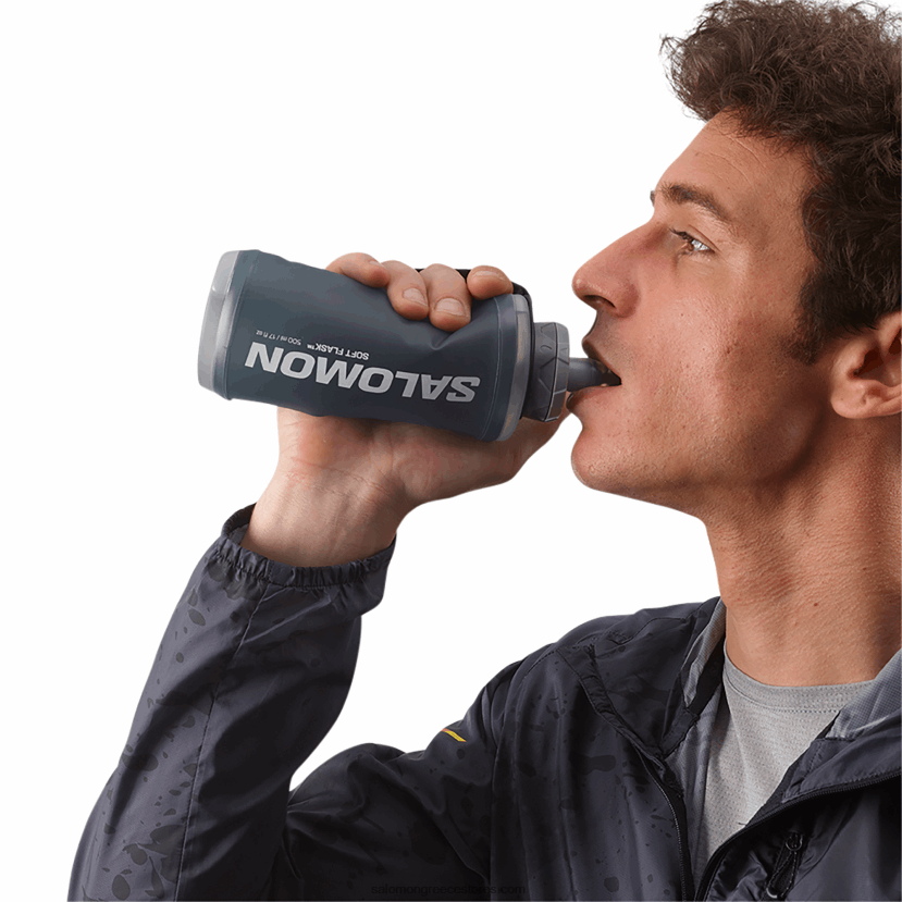 γυναικεία χειρός με φιάλη περιλαμβάνεται - ενεργό Salomon μαύρο/γκρι σχιστόλιθο DXFPHB984