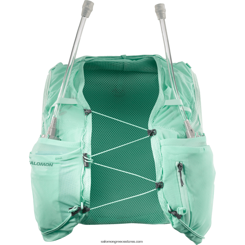 γυναικείο γιλέκο τρεξίματος με φλάκες που περιλαμβάνονται - adv skin 12 Salomon γυαλί παραλίας/έβενο/μπλε της πισίνας DXFPHB965