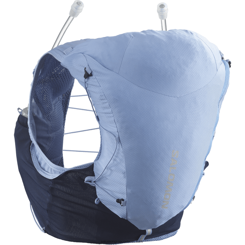 γυναικείο γιλέκο τρεξίματος με φλάκες που περιλαμβάνονται - adv skin 12 Salomon αγγλικό αρχοντικό/μαύρη ίριδα DXFPHB966