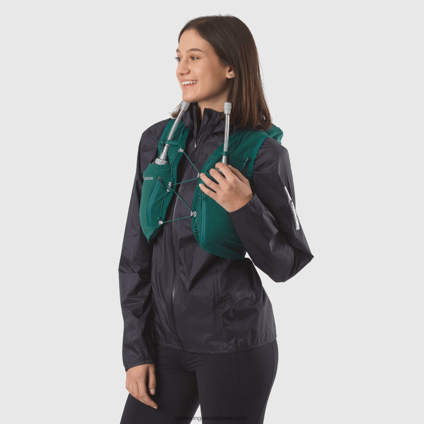 γυναικείο γιλέκο τρεξίματος με φλάκες που περιλαμβάνονται - adv skin 12 Salomon ειρηνικός DXFPHB969