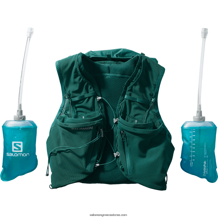 γυναικείο γιλέκο τρεξίματος με φλάκες που περιλαμβάνονται - adv skin 12 Salomon ειρηνικός DXFPHB969