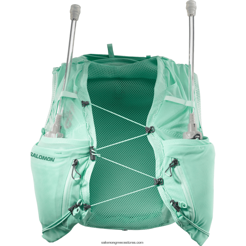 γυναικείο γιλέκο τρεξίματος με φλάκες που περιλαμβάνονται - adv skin 5 Salomon γυαλί παραλίας/έβενο/μπλε της πισίνας DXFPHB970