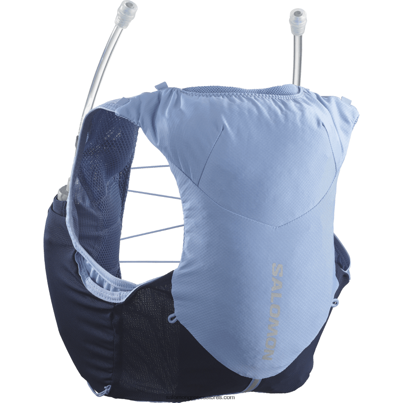 γυναικείο γιλέκο τρεξίματος με φλάκες που περιλαμβάνονται - adv skin 5 Salomon αγγλικό αρχοντικό/μαύρη ίριδα DXFPHB971