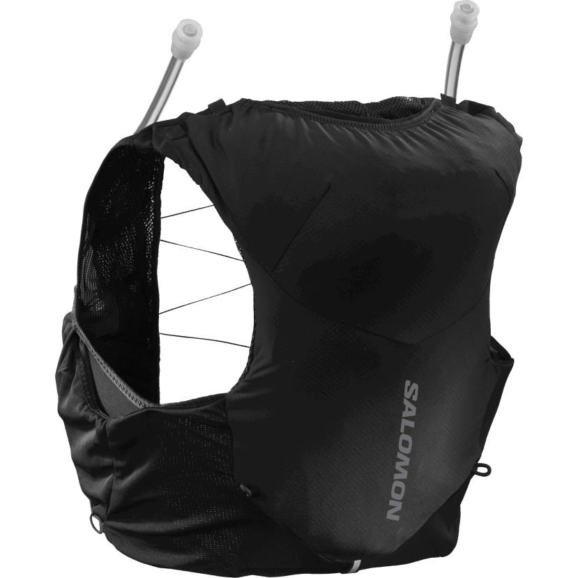 γυναικείο γιλέκο τρεξίματος με φλάκες που περιλαμβάνονται - adv skin 5 Salomon μαύρο/έβενο DXFPHB972