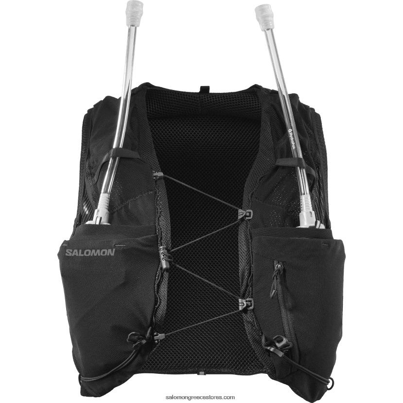 γυναικείο γιλέκο τρεξίματος με φλάκες που περιλαμβάνονται - adv skin 5 Salomon μαύρο/έβενο DXFPHB972