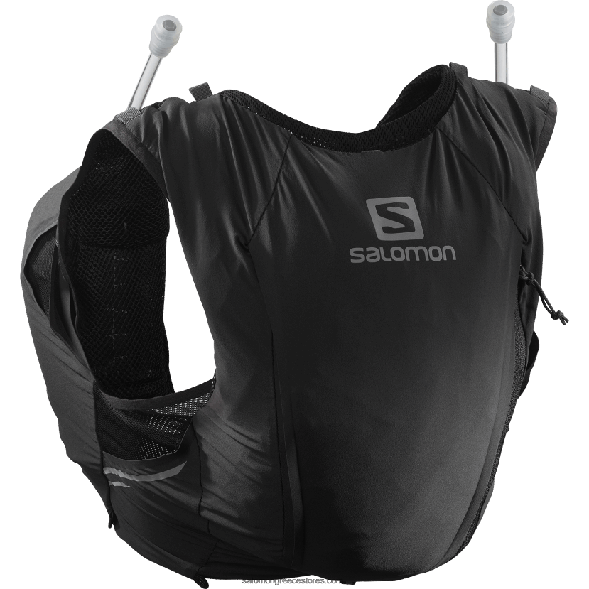 γυναικείο γιλέκο τρεξίματος με φλασάκια που περιλαμβάνονται - sense pro 10 Salomon μαύρο/έβενο DXFPHB979