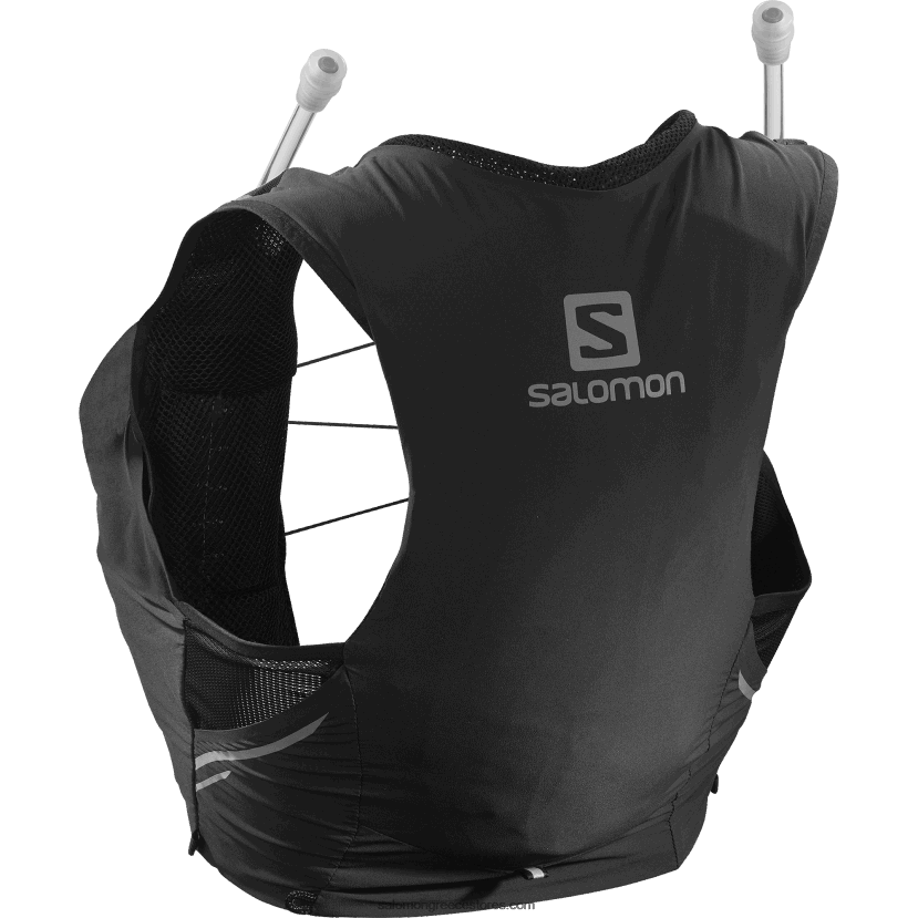 γυναικείο γιλέκο τρεξίματος με φλάκες που περιλαμβάνονται - sense pro 5 Salomon μαύρο/έβενο DXFPHB976