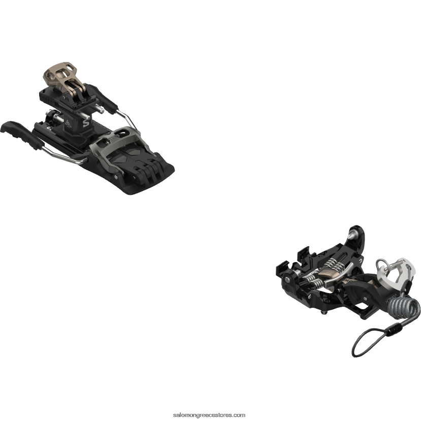 γυναικεία δέματα τουρισμού - mtn pure (και λουρί και φρένο) Salomon μαύρος/τιτανικός DXFPHB1061