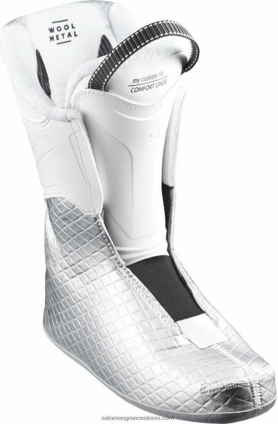 γυναικείες μπότες all-mountain - qst access 60 Salomon λευκό/ανθρακί ημιδιαφανές/μπορντό DXFPHB1041