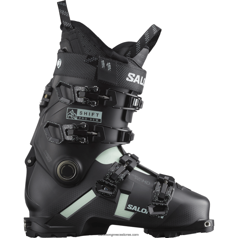 γυναικείες μπότες freeride - shift pro 90 at Salomon μαύρα/λευκά βρύα/μπελούγκα DXFPHB1287