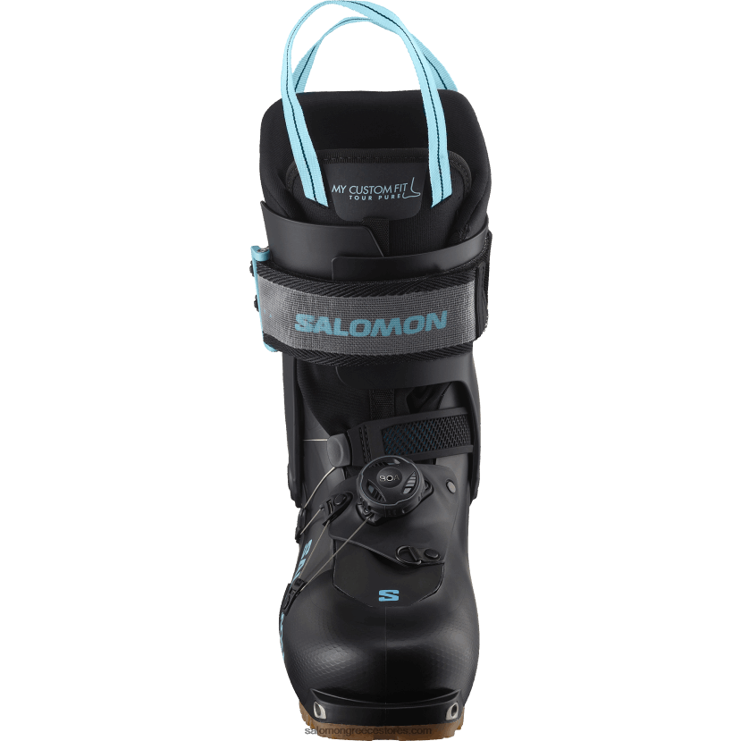 γυναικείες μπότες τουρισμού - mtn summit pure Salomon μαύρη/βροχερή μέρα DXFPHB1289