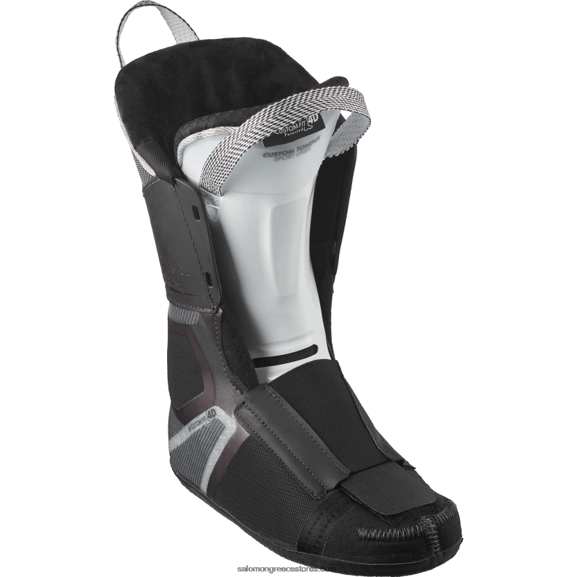 γυναικείες μπότες στην πίστα - s/pro alpha 100 Salomon λευκά βρύα/ασημί/μαύρο DXFPHB1028