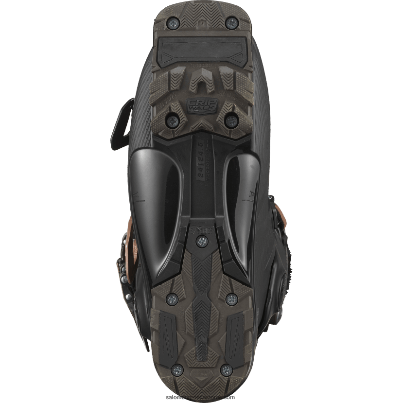 γυναικείες μπότες στην πίστα - s/pro alpha 90 Salomon μαύρο/ροζ χρυσό μεταλλικό/ασημί DXFPHB1029