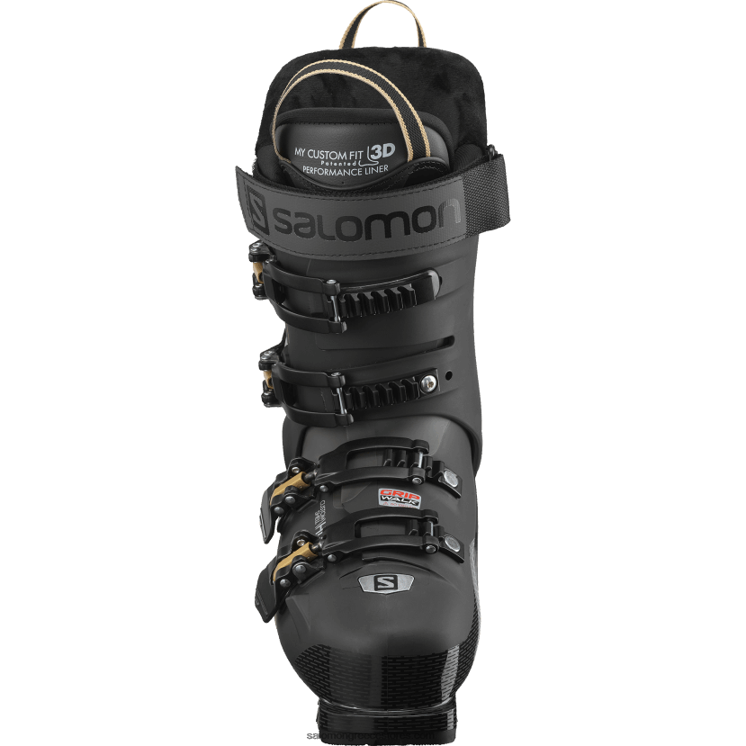 γυναικείες μπότες στην πίστα - s/pro hv 90 Salomon μαύρο/μπελούγκα/χρυσή λάμψη DXFPHB1034