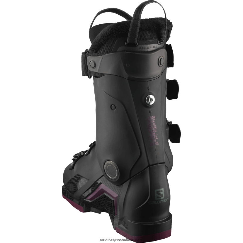 γυναικείες μπότες στην πίστα - s/pro mv 100 Salomon μαύρο/μπορντό/πράσινο shift DXFPHB1030