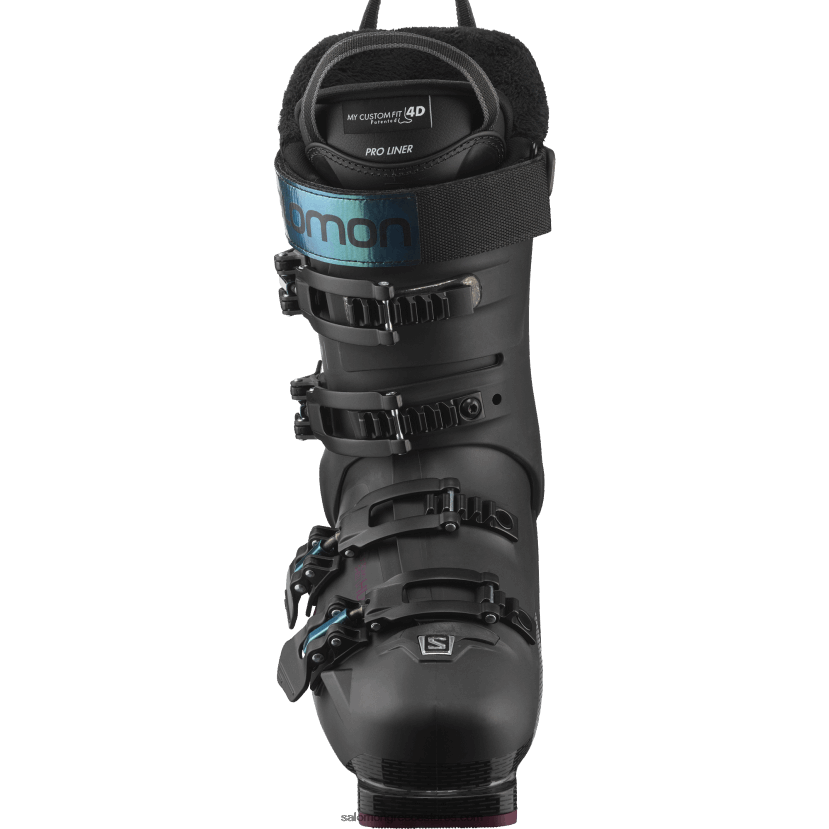 γυναικείες μπότες στην πίστα - s/pro mv 100 Salomon μαύρο/μπορντό/πράσινο shift DXFPHB1030