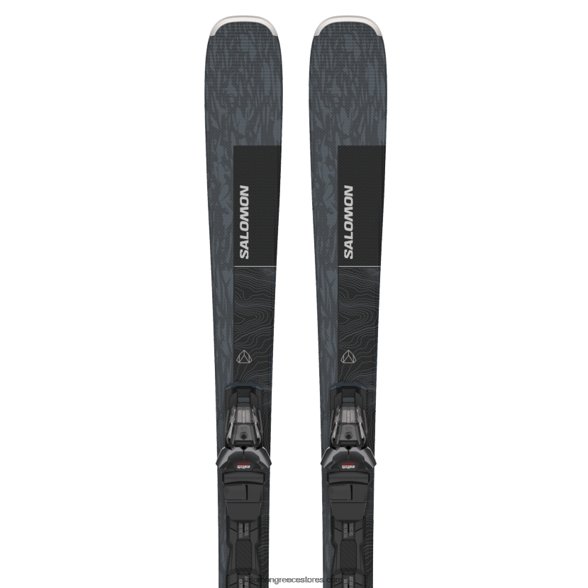 γυναικείο πακέτο σκι για όλο το βουνό - στάση 80 (και m11) Salomon bering sea μεταλλικό/μαύρο/ασημί DXFPHB1026