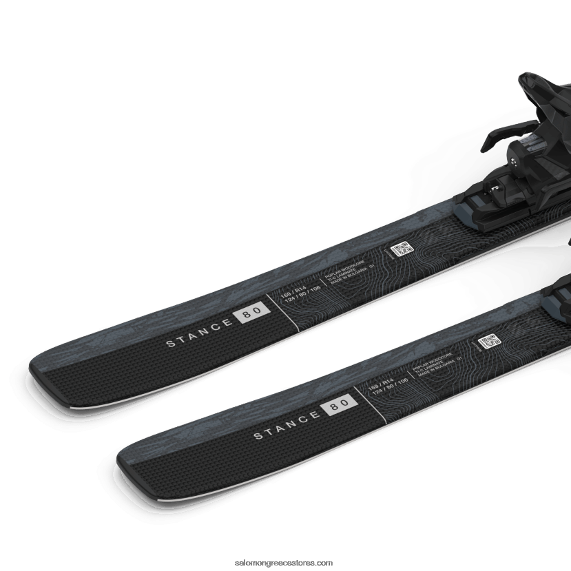 γυναικείο πακέτο σκι για όλο το βουνό - στάση 80 (και m11) Salomon bering sea μεταλλικό/μαύρο/ασημί DXFPHB1026