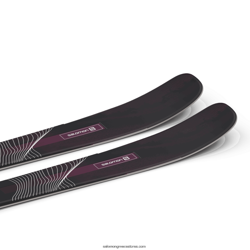 γυναικεία παντός σκι - στάση 84 Salomon μαύρο/μπορντό DXFPHB1003
