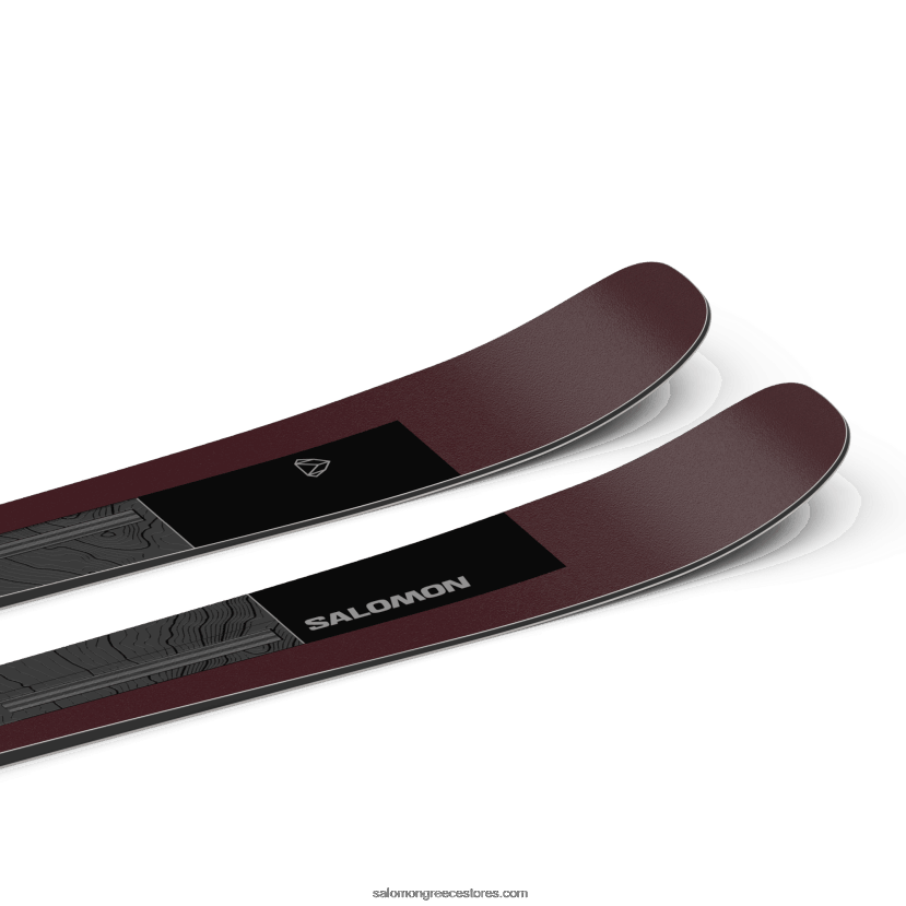 γυναικεία παντός σκι - στάση 90 Salomon μαύρο/μπορντό μεταλλικό DXFPHB1007