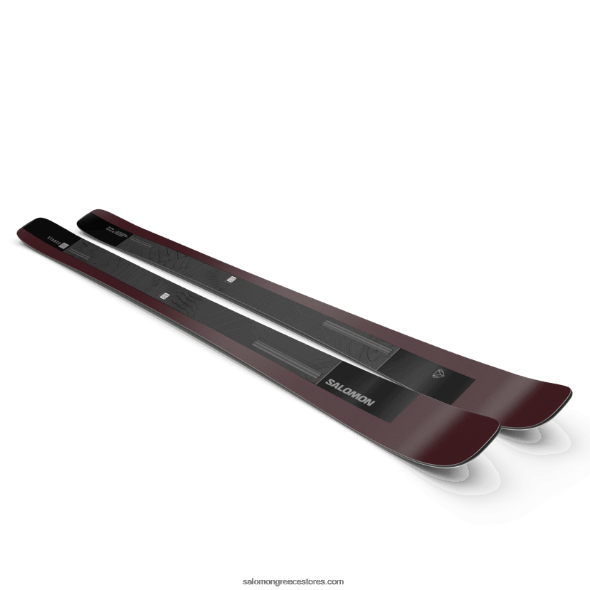 γυναικεία παντός σκι - στάση 90 Salomon μαύρο/μπορντό μεταλλικό DXFPHB1007