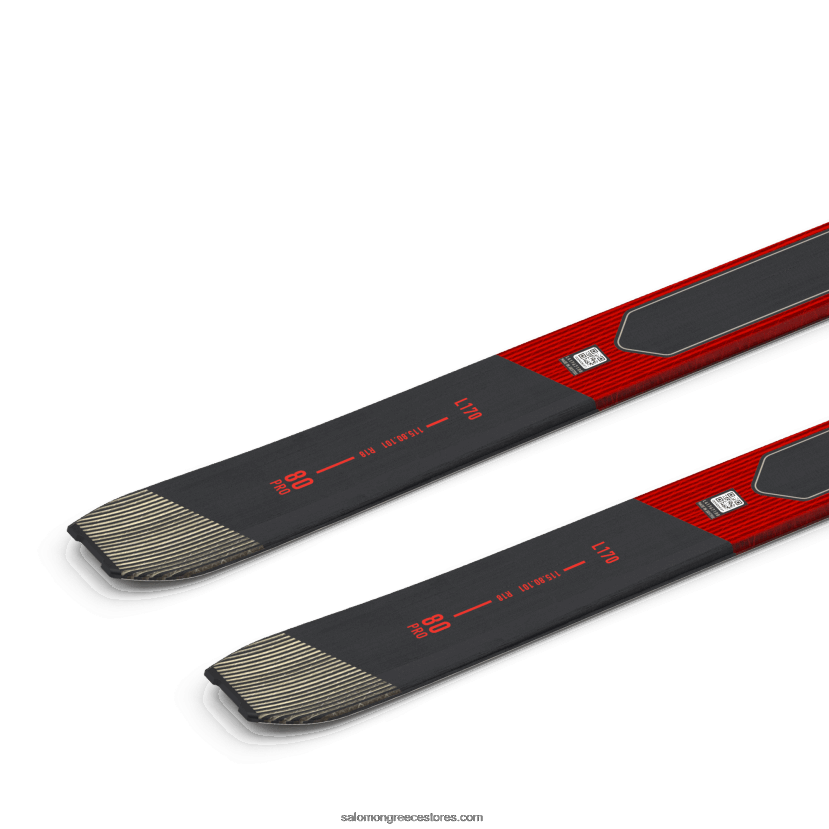 γυναικεία τουριστικά σκι - mtn 80 pro Salomon νέον κοραλλί/βροχερή μέρα/μαύρο DXFPHB1009