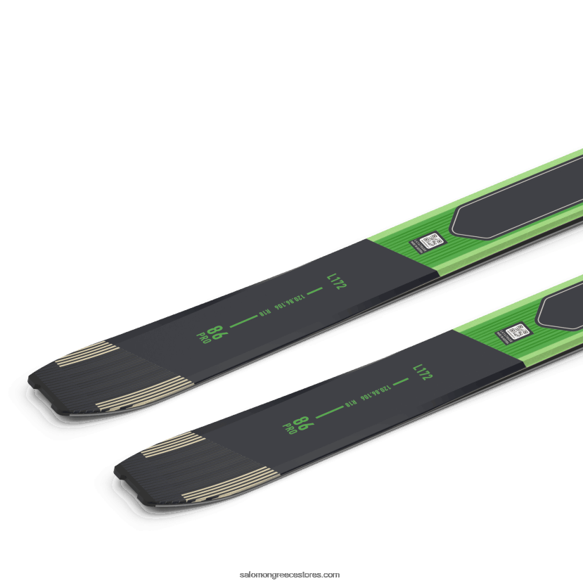 γυναικεία τουριστικά σκι - mtn 86 pro Salomon παστέλ νέον πράσινο 1/βροχερή μέρα/μαύρο DXFPHB1010