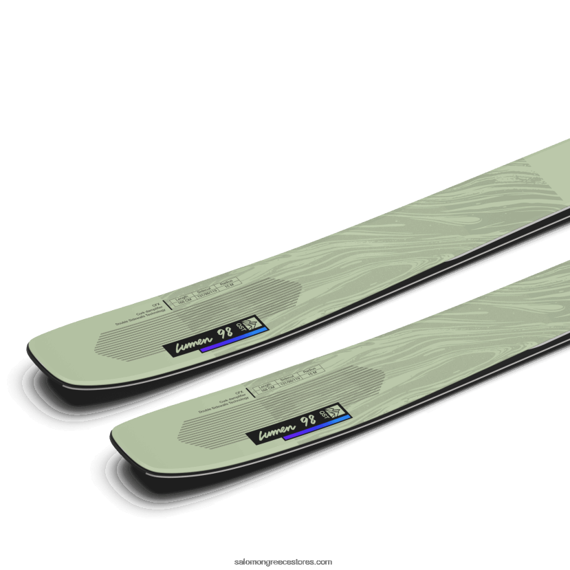 γυναικεία παντός σκι - qst lumen 98 Salomon λευκά βρύα/σούρουπο μωβ/μαύρο DXFPHB1286