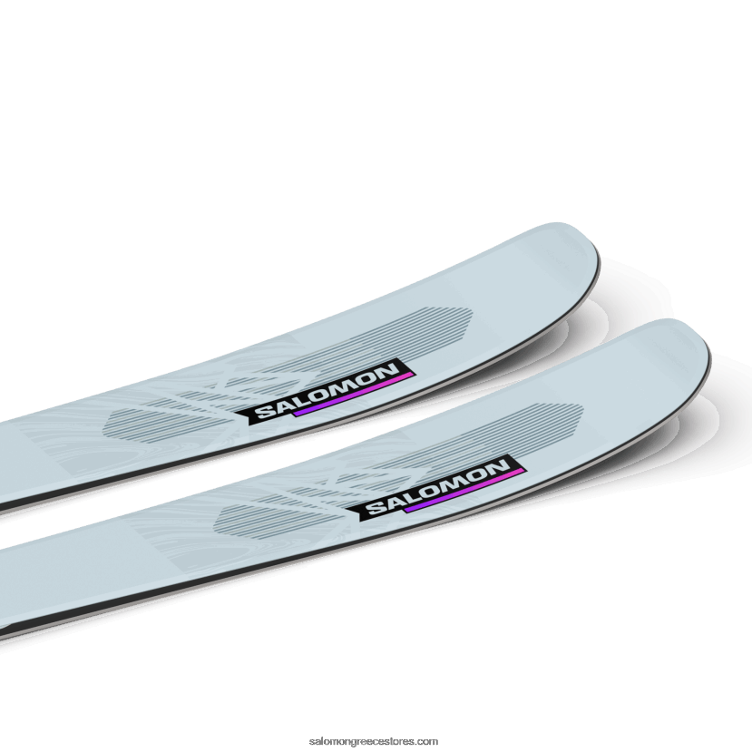 γυναικεία παντός σκι - qst lux 92 Salomon γκρι αυγή/νέον ροζ/μαύρο DXFPHB1016