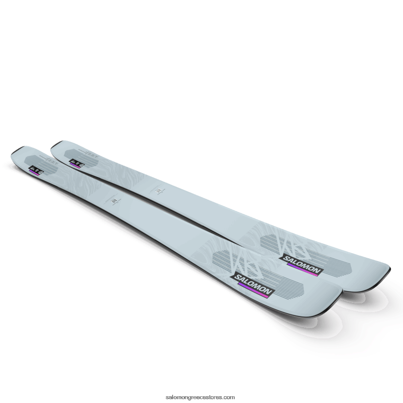 γυναικεία παντός σκι - qst lux 92 Salomon γκρι αυγή/νέον ροζ/μαύρο DXFPHB1016