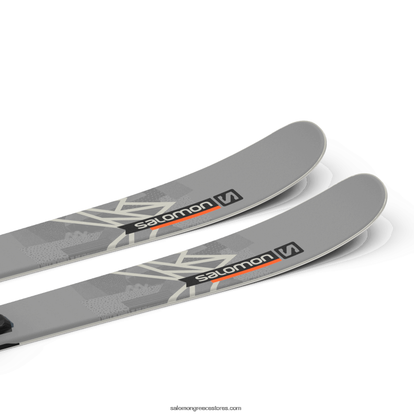 πακέτο ελεύθερου σκι γυναικών - qst spark (και m10) Salomon καταιγίδα γκρι/μαύρο/φλόγα DXFPHB1018
