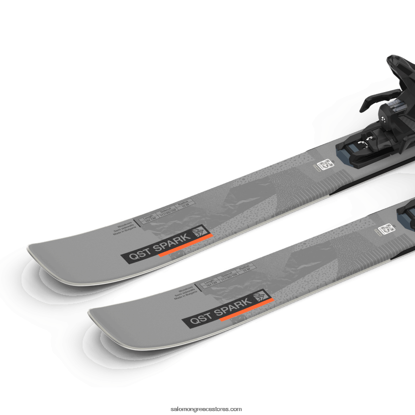πακέτο ελεύθερου σκι γυναικών - qst spark (και m10) Salomon καταιγίδα γκρι/μαύρο/φλόγα DXFPHB1018