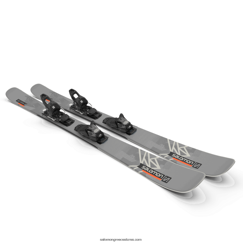 πακέτο ελεύθερου σκι γυναικών - qst spark (και m10) Salomon καταιγίδα γκρι/μαύρο/φλόγα DXFPHB1018