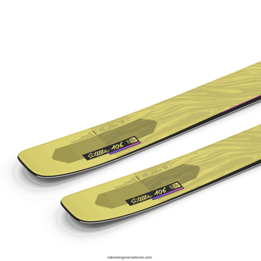γυναικεία παντός σκι - qst stella 106 Salomon κίτρινο αχλάδι/ροζ νέον DXFPHB1012