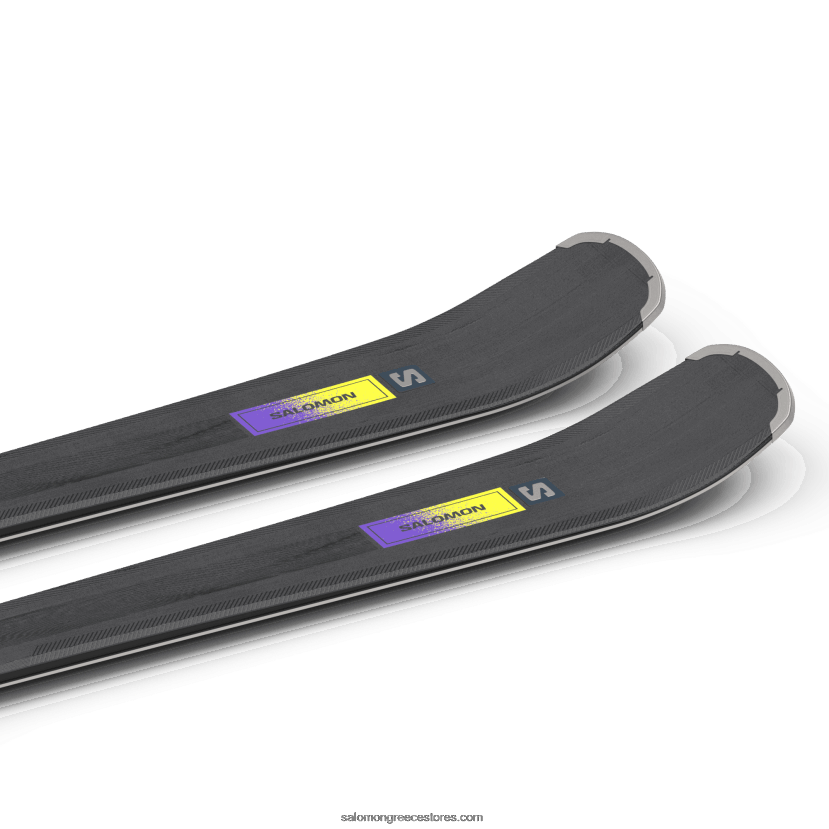 γυναικείο πακέτο σκι στην πίστα - s/max n 10 xt (και m11) Salomon μαύρο/όξινο πράσινο/σούρουπο μωβ DXFPHB1013