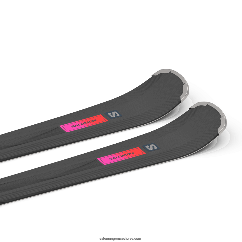 γυναικείο πακέτο σκι στην πίστα - s/max n 6 xt (και m10) Salomon μαύρο/κόκκινο/ζαχαροδαμάσκηνο DXFPHB1022