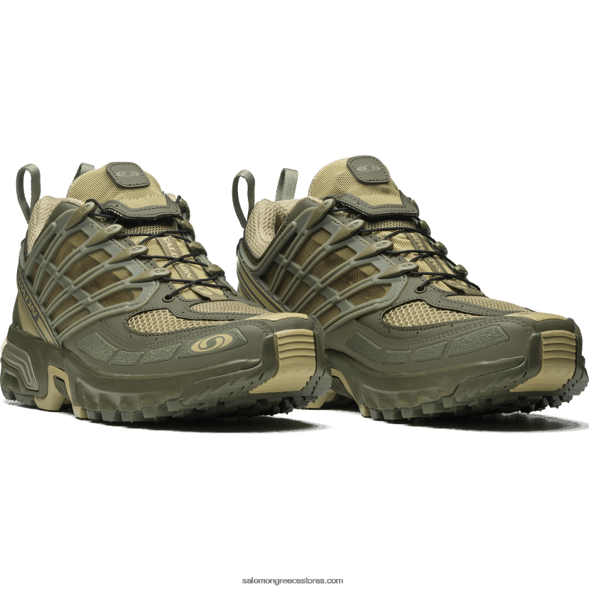 γυναικεία αθλητικά παπούτσια - acs pro Salomon γκρίζο πράσινο/ βαθύ λειχήνα πράσινη/ελιά νύχτα DXFPHB759