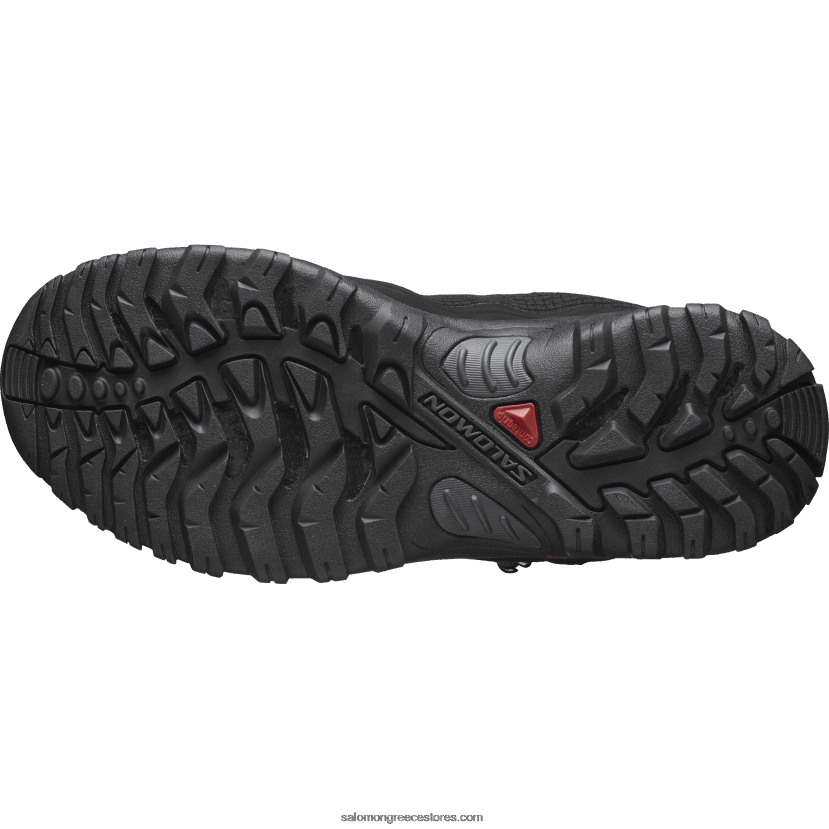 γυναικείες χειμερινές μπότες - shelter clima αδιάβροχο Salomon γευσιγνωσία μαύρου/εβένου/οίνου DXFPHB782