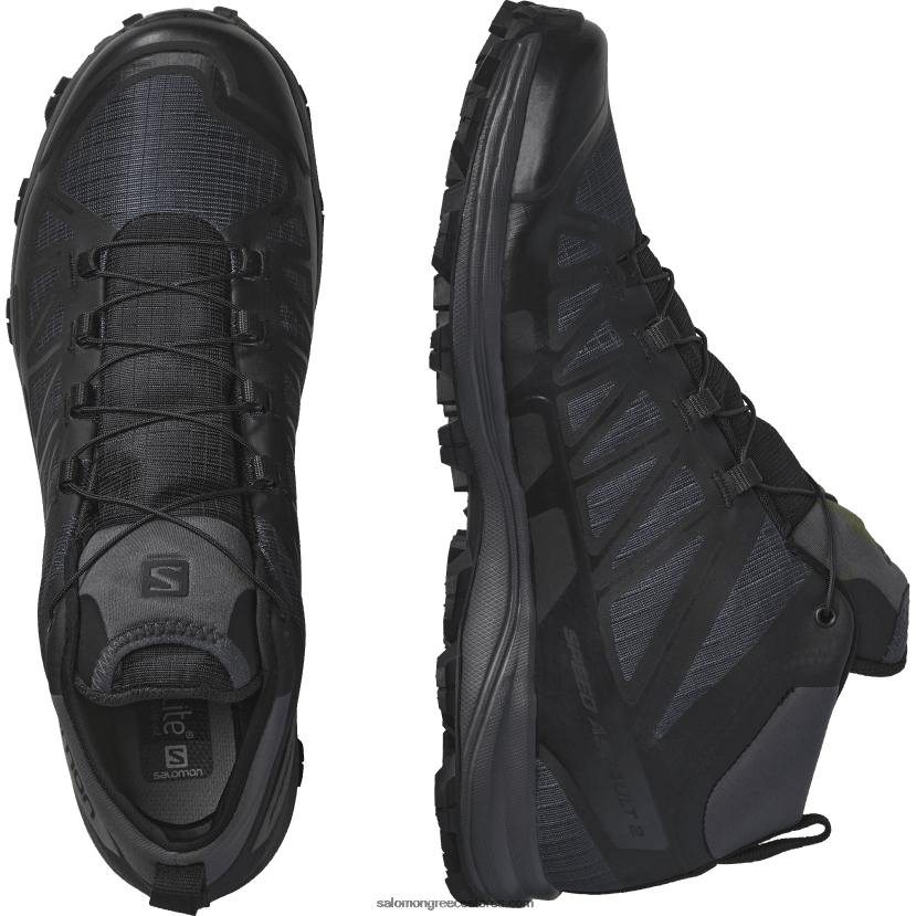 γυναικεία παπούτσια δυνάμεων - speed assault 2 Salomon λύκος/μαύρος DXFPHB802