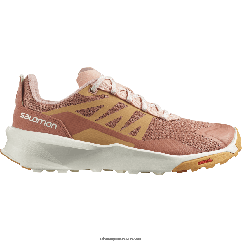 γυναικεία παπούτσια πεζοπορίας - περιπολικό Salomon σύννεφο από ξύλο κέδρου / ιπποδερμία / τριαντάφυλλο DXFPHB1126