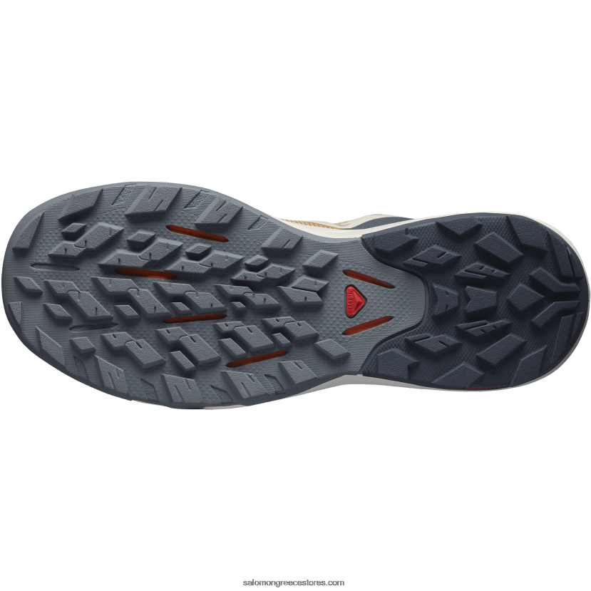 γυναικεία παπούτσια πεζοπορίας - outpulse Salomon τριγωνόφυλλο/εβένι/πορτοκάλι φλογερό DXFPHB1281