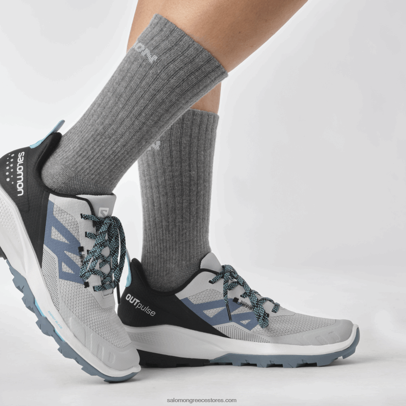 γυναικεία παπούτσια πεζοπορίας - outpulse Salomon μαργαριταρένιο μπλε/μπλε της Κίνας/μπλε λάμψη DXFPHB1282