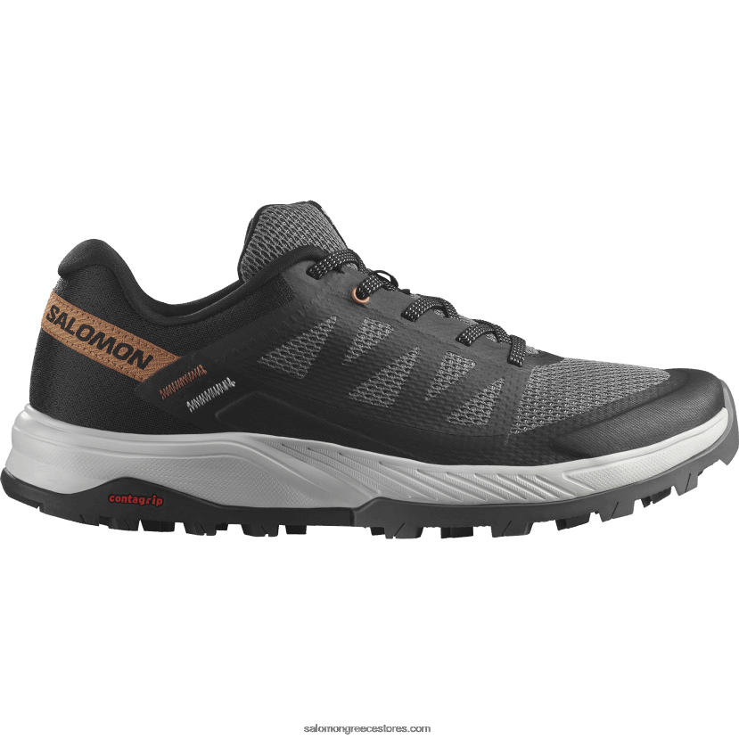 γυναικεία παπούτσια πεζοπορίας - outrise Salomon δαμάσκηνο γατάκι/μαύρο/χρυσό κοραλί DXFPHB1280