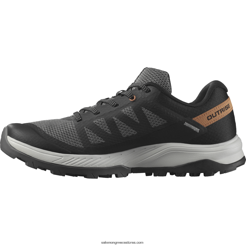 γυναικεία παπούτσια πεζοπορίας - outrise Salomon δαμάσκηνο γατάκι/μαύρο/χρυσό κοραλί DXFPHB1280