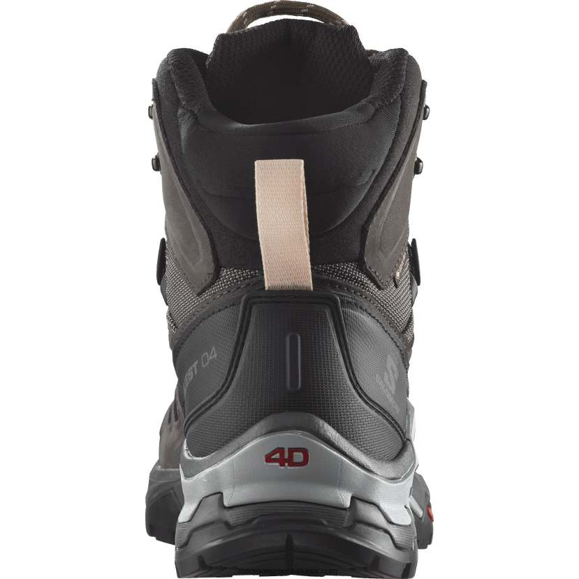 γυναικείες δερμάτινες μπότες πεζοπορίας - quest 4 gore-tex Salomon μαγνήτης/μαύρο/ηλιακό φιλί DXFPHB1128