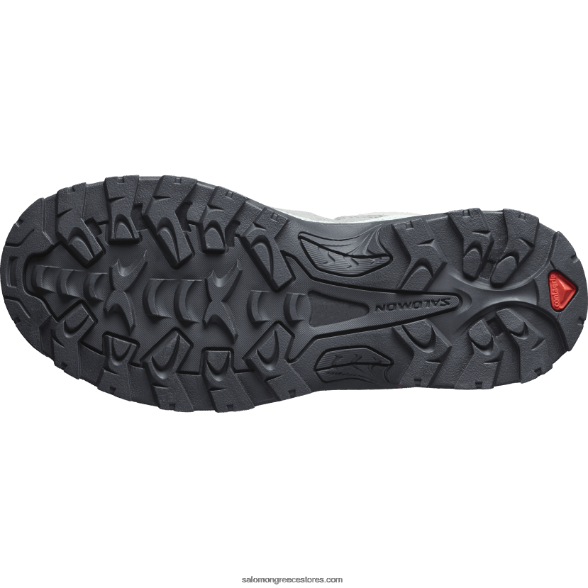 γυναικείες δερμάτινες μπότες πεζοπορίας - quest rove gore-tex Salomon λατομείο/ήσυχη απόχρωση/μαύρο DXFPHB1143