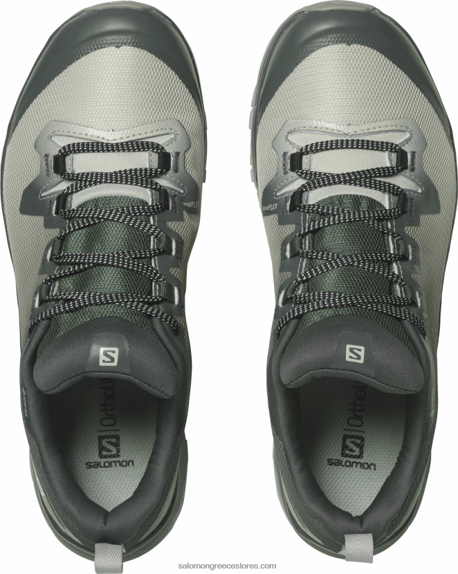 γυναικεία παπούτσια πεζοπορίας - vaya gore-tex Salomon urban chic/mineral γκρι/σκιά DXFPHB1146