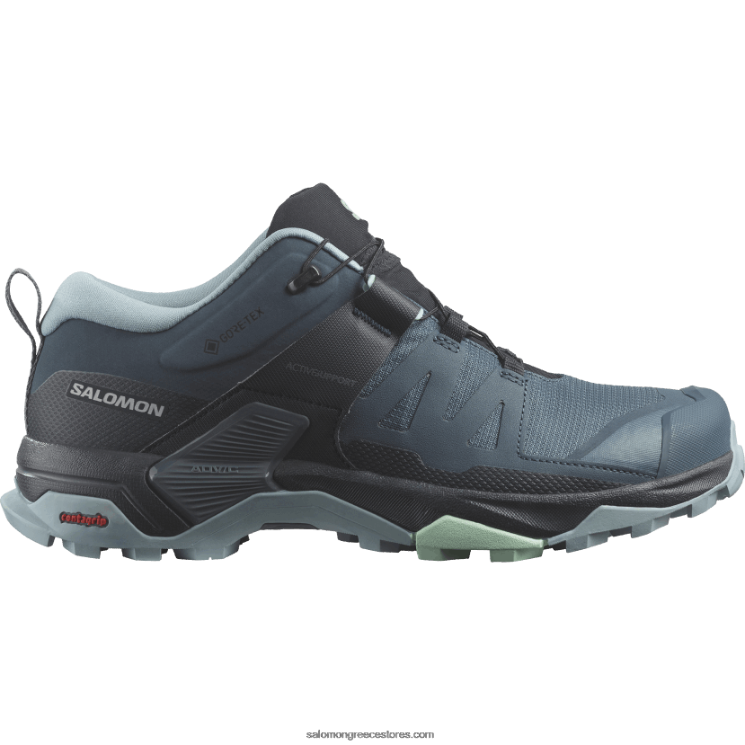 γυναικεία παπούτσια πεζοπορίας - x ultra 4 gore-tex Salomon stargazer/carbon/stone blue DXFPHB1138
