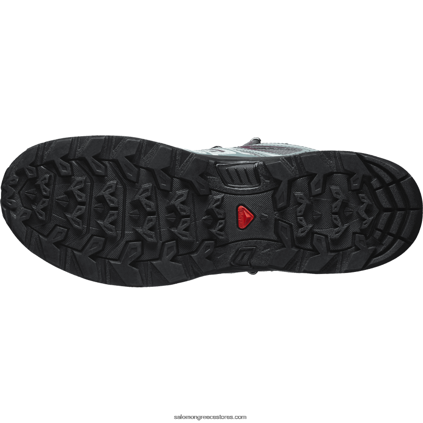 γυναικεία μποτάκια πεζοπορίας - x ultra pioneer mid clima αδιάβροχα Salomon έβενος/θυελλώδης καιρός/γευσιγνωσία κρασιού DXFPHB1277