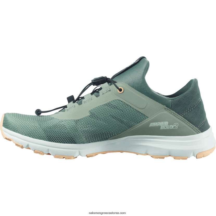 γυναικεία σανδάλια - αμφίβιο bold 2 Salomon πράσινο περιβάλλον/πράσινο βάλσαμο/κρέμα αμυγδάλου DXFPHB791